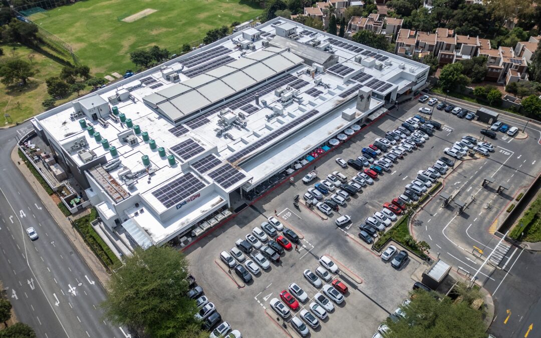 Aerial view of Morningside Shopping Centre