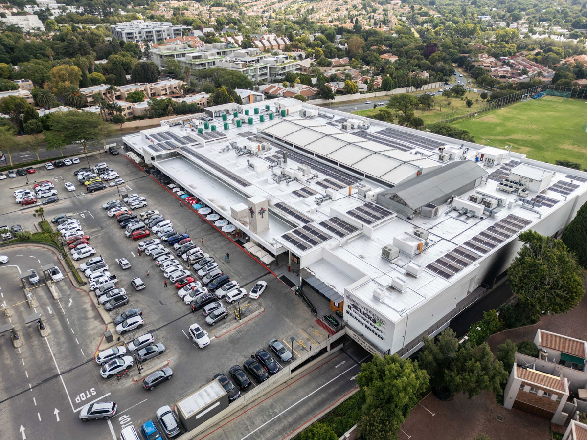 Morningside Shopping Centre drone photograph